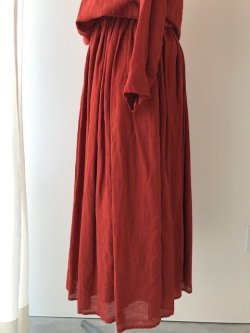 画像2: ゴーシュ　100/1リネンコットン　ギャザースカート　