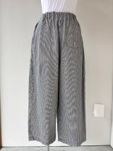 ゴーシュ　コットンヒッコリー　ワイドパンツ