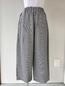画像1: ゴーシュ　コットンヒッコリー　ワイドパンツ