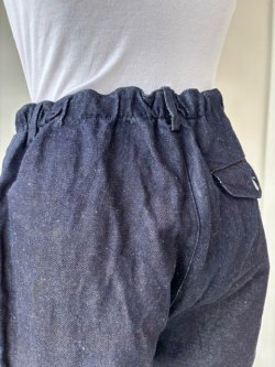 画像4: ゴーシュ　コットンリネンセルベッジデニム　８分丈テーパードパンツ