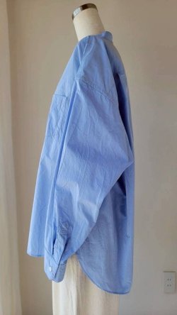 画像2: ゴーシュ　ピマタイプライターバンドカラープルオーバーシャツ