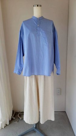 画像4: ゴーシュ　ピマタイプライターバンドカラープルオーバーシャツ