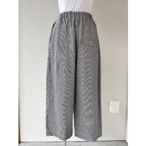 画像: ゴーシュ　コットンヒッコリー　ワイドパンツ