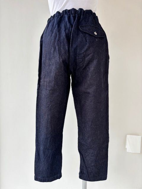 画像3: ゴーシュ　コットンリネンセルベッジデニム　８分丈テーパードパンツ