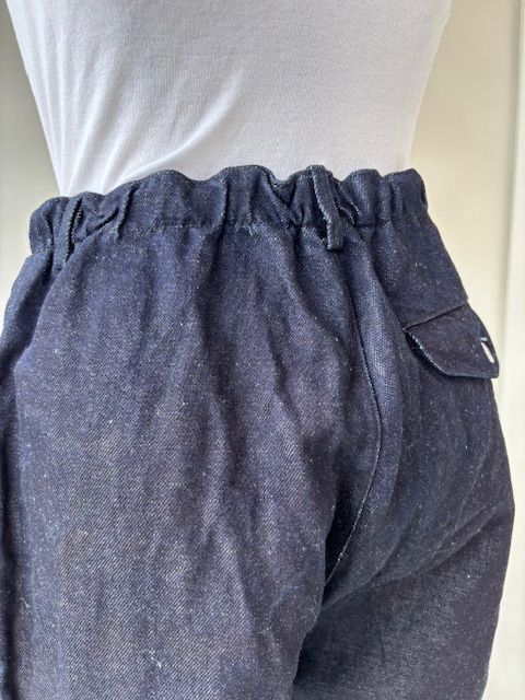 画像4: ゴーシュ　コットンリネンセルベッジデニム　８分丈テーパードパンツ