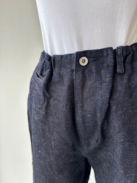 画像5: ゴーシュ　コットンリネンセルベッジデニム　８分丈テーパードパンツ